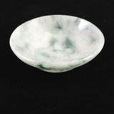 ミャンマー産 グリーン翡翠 ヒスイ 60mm小皿 39.3g (ID:82498)