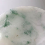 ミャンマー産 グリーン翡翠 ヒスイ 60mm小皿 39.3g (ID:82498)