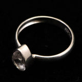ロシア産 フェナカイト 8.2mm ペアシェイプカット リング 16号 (ID:82596)