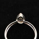 ロシア産 フェナカイト 8.2mm ペアシェイプカット リング 16号 (ID:82596)