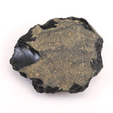 隠岐の島 黒曜石 78mm原石 ディレクトリカード付 118.7g (ID:83068)