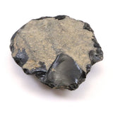 隠岐の島 黒曜石 78mm原石 ディレクトリカード付 118.7g (ID:83068)