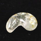 ガネーシュヒマール産 ヒマラヤ水晶  シルバールチル入り 勾玉 4.35ct (ID:83197)