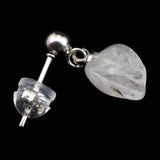 ロシア産 フェナカイト 10mmタンブル ピアス 1.8g (ID:83346)