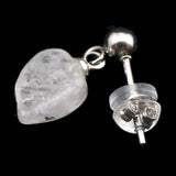 ロシア産 フェナカイト 10mmタンブル ピアス 1.8g (ID:83346)