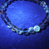 オイルインクォーツ  7mm玉ブレスレット 12.9g (ID:83427)