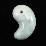 糸魚川翡翠  ヒスイ 小滝産 薄緑 30mm勾玉 ディレクトリカード付 12.23g (ID:83445)