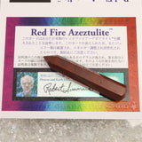 H&E社 レッドファイアアゼツライト(AZOZEO)  60mmワンド  証明書付 12.2g (ID:83490)