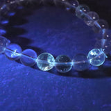 オイルインクォーツ  8.5mm玉ブレスレット 20.0g (ID:83932)