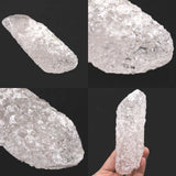 ヒマラヤ産アイスクリスタル　ニルヴァーナクォーツ　132mm原石ポイント 306g (ID:84139)