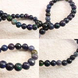 ブラックプレシャスオパール 5.5mm玉ブレスレット 5.2g (ID:84290)