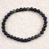 ブラックプレシャスオパール 5.5mm玉ブレスレット 5.2g (ID:84290)