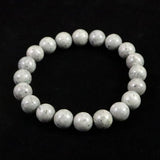 青海薬石 （新潟県糸魚川市） 10mm玉ブレスレット 証明書付 28.1ｇ　 (ID:84395)