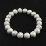 青海薬石 （新潟県糸魚川市） 10mm玉ブレスレット 証明書付 28.1ｇ　 (ID:84395)