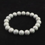 青海薬石 （新潟県糸魚川市） 10mm玉ブレスレット 証明書付 28.1ｇ　 (ID:84395)