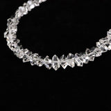 米国NY州産 ハーキマーダイヤモンド 結晶 ビーズ　1連 type.A (ID:84405)