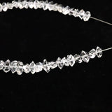 米国NY州産 ハーキマーダイヤモンド 結晶 ビーズ　1連 type.A (ID:84405)