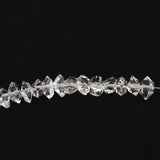 米国NY州産 ハーキマーダイヤモンド 結晶 ビーズ　1連 type.A (ID:84405)