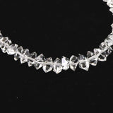 米国NY州産 ハーキマーダイヤモンド 結晶 ビーズ　1連 type.A (ID:84405)