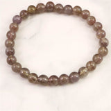 モンドクォーツ エレスチャル 6mmブレスレット 証明書付 9.9g (ID:84518)