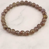 モンドクォーツ エレスチャル 6mmブレスレット 証明書付 9.9g (ID:84518)