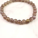 モンドクォーツ エレスチャル 6mmブレスレット 証明書付 9.9g (ID:84518)