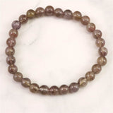 モンドクォーツ エレスチャル 6mmブレスレット 証明書付 9.9g (ID:84518)