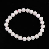 ミャンマー産 ラベンダー 翡翠  ヒスイ 7.5mm玉ブレスレット 17.8g (ID:84525)