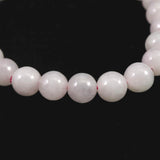 ミャンマー産 ラベンダー 翡翠  ヒスイ 7.5mm玉ブレスレット 17.8g (ID:84525)