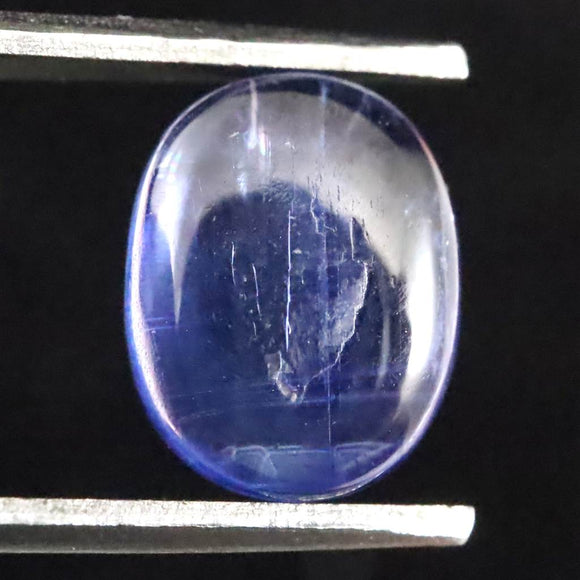 カイヤナイト 8.9mmオーバル カボション ルース 1.82ct (ID:84528)