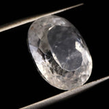 ロシア産 フェナカイト 16.6mm オーバルカット  ルース 鑑別書付 14.58ct (ID:84532)