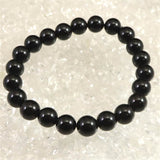 チベット産 天然モリオン水晶 4A  8.5mm玉 ブレスレット 18.8g (ID:84616)