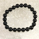チベット産 天然モリオン水晶 4A  8.5mm玉 ブレスレット 18.8g (ID:84616)
