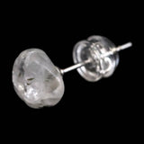 ロシア産 フェナカイト 7mmタンブル ピアス 0.92g (ID:84721)