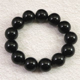 チベット産 天然モリオン水晶(4A)　18mm玉 ブレスレット 105.54g (ID:84801)