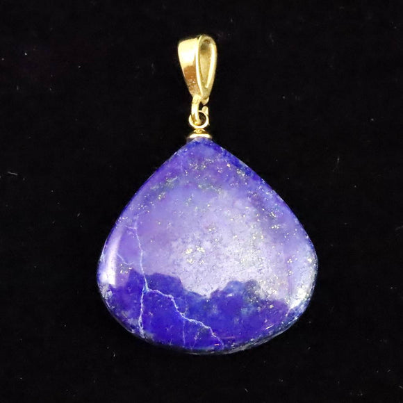 ラピスラズリ 24mmフリーフォーム ペンダントトップ 6.9g (ID:84805)