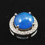 プレシャスオパール 7.5mm コイン ペンダントトップ type.C (ID:84862)