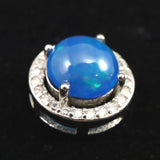 プレシャスオパール 7.5mm コイン ペンダントトップ type.C (ID:84862)