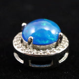 プレシャスオパール 7.5mm コイン ペンダントトップ type.C (ID:84862)