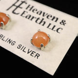 H&E社 サチャロカ ローズアゼツライト(AZOZEO)  6mmラウンド　ピアス 証明書付　 (ID:85040)