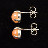 H&E社 サチャロカ ローズアゼツライト(AZOZEO)  6mmラウンド　ピアス 証明書付　 (ID:85040)