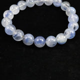 カイヤナイト イン シリカ AAA 10mm玉ブレスレット 28.65g (ID:85052)