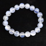 カイヤナイト イン シリカ AAA 10mm玉ブレスレット 28.65g (ID:85052)