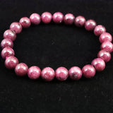 天然ルビー  8mm玉 ブレスレット 24.9g　 (ID:85150)