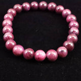 天然ルビー  8mm玉 ブレスレット 24.9g　 (ID:85150)