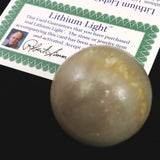 H&E社 リチウムライト 40mmスフィア 証明書付 95.7g (ID:85420)