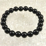 チベット産 天然モリオン水晶 4A  8.5mm玉 ブレスレット 18.7g (ID:85483)