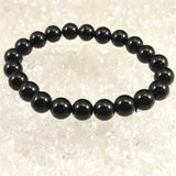 チベット産 天然モリオン水晶 4A  8.5mm玉 ブレスレット 18.7g (ID:85483)