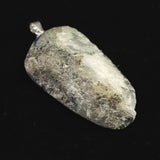 ロシア産 フェナカイト 13mm 半面磨き 原石 ペンダントトップ 6.52g (ID:85629)