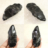 黒曜石 打製石器  99mm  後期旧石器時代 東北・北海道地域 79.0g (ID:85670)